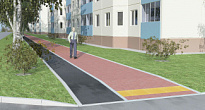 Новая инфраструктура Излучинска - тротуары с велодорожками